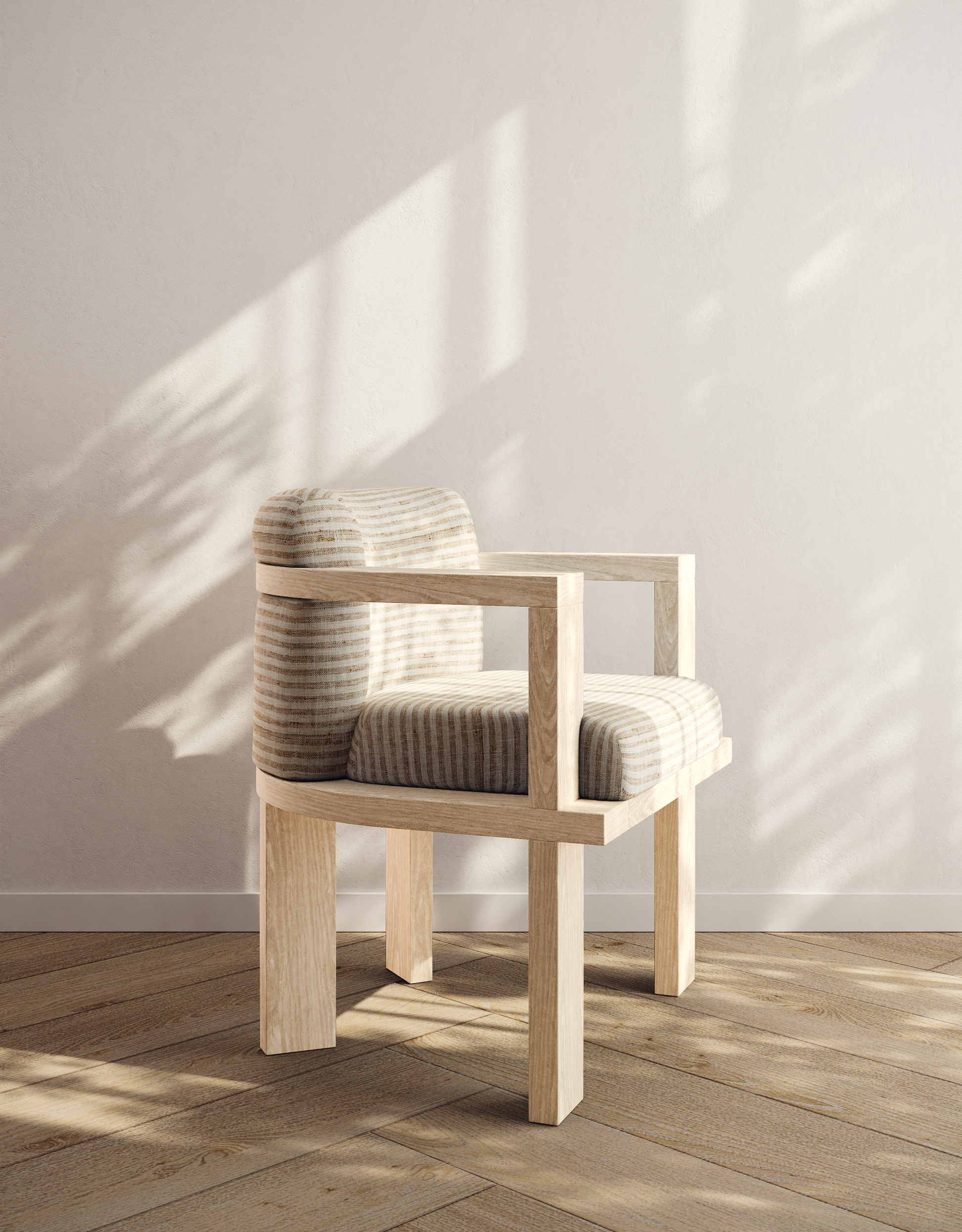 Bleached Oak - Natural Stripe