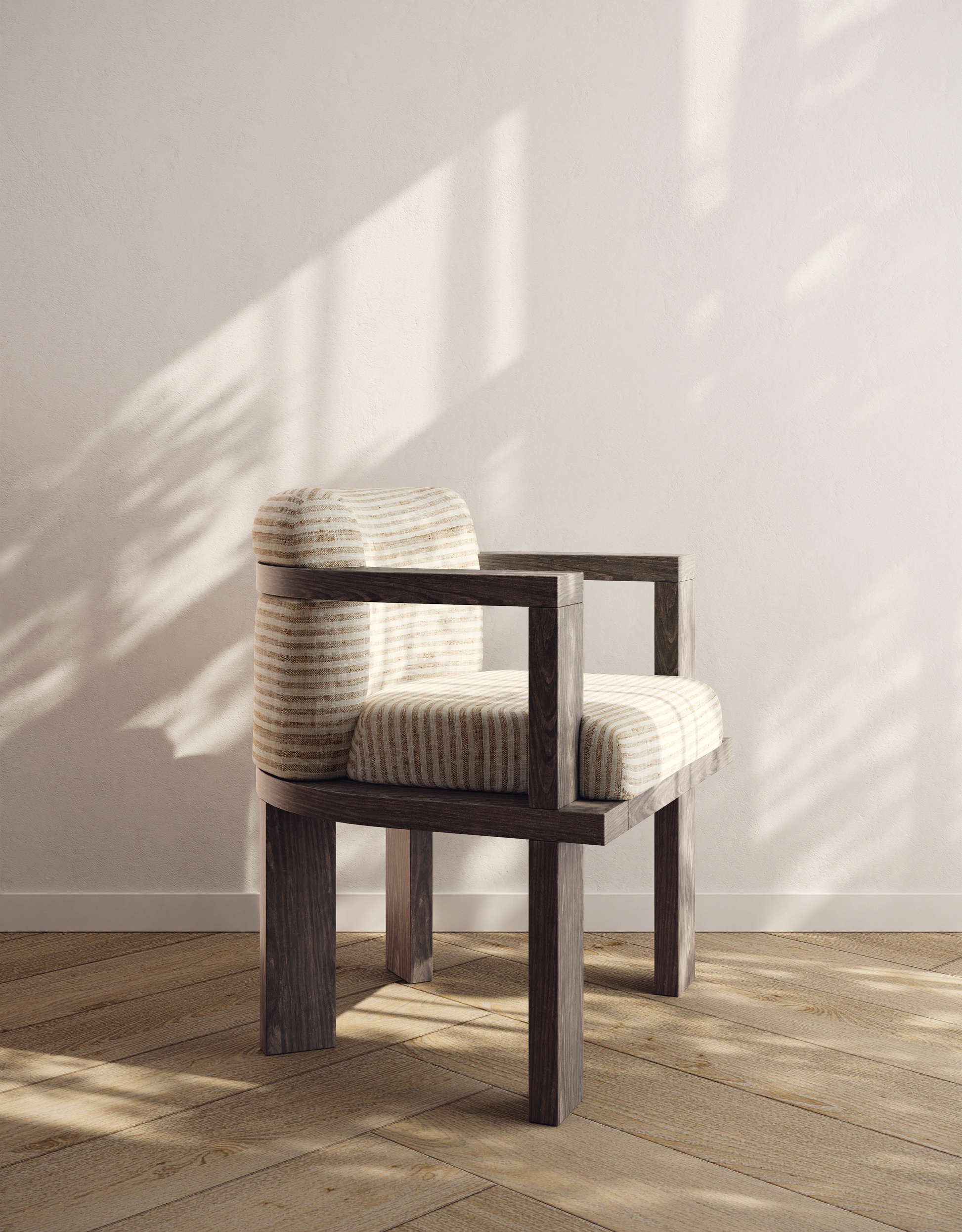 Coffee Bean Oak - Natural Stripe