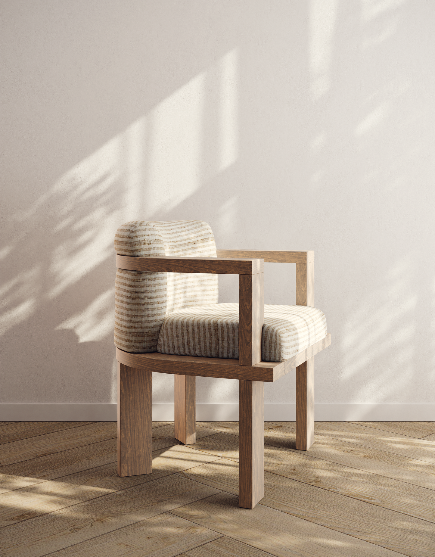 Warm Caramelized Oak - Natural Stripe