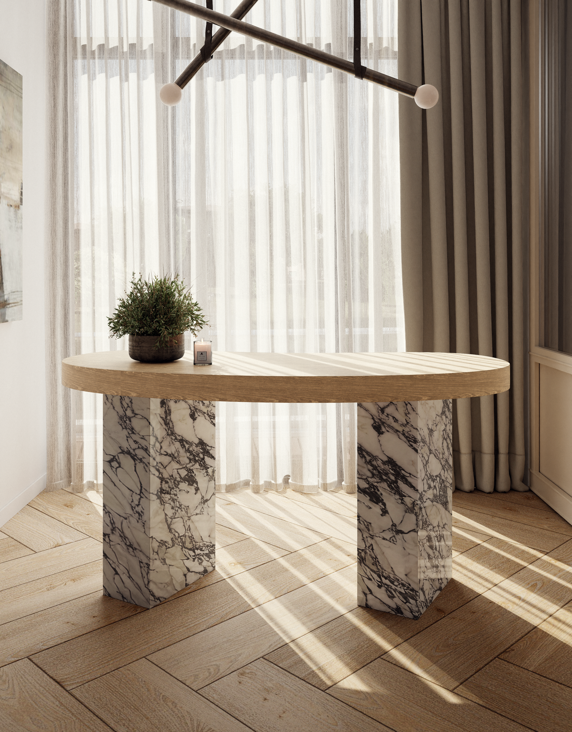 Arebescato Corchia - Natural Golden Oak