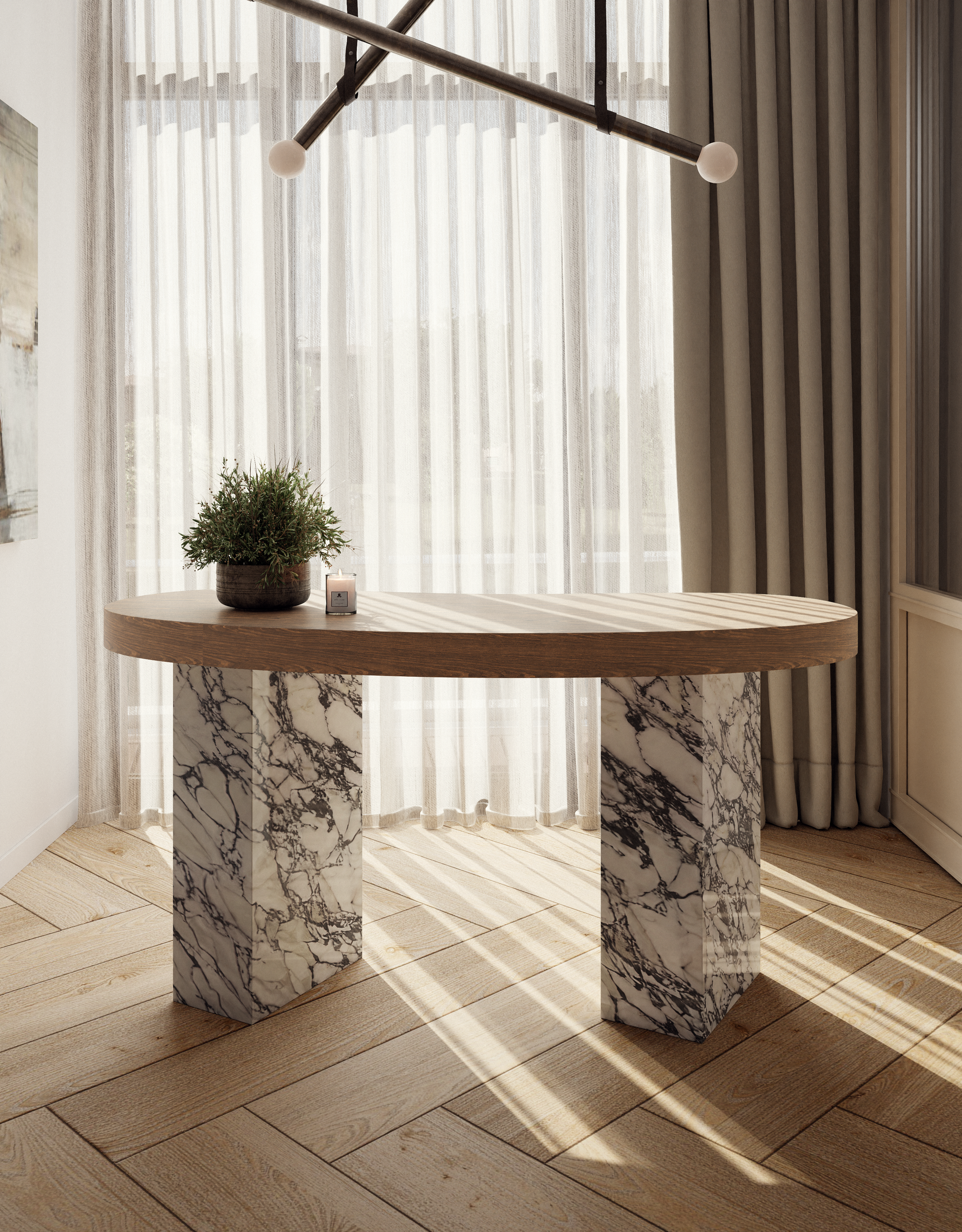 Arebescato Corchia - Warm Caramelized Oak