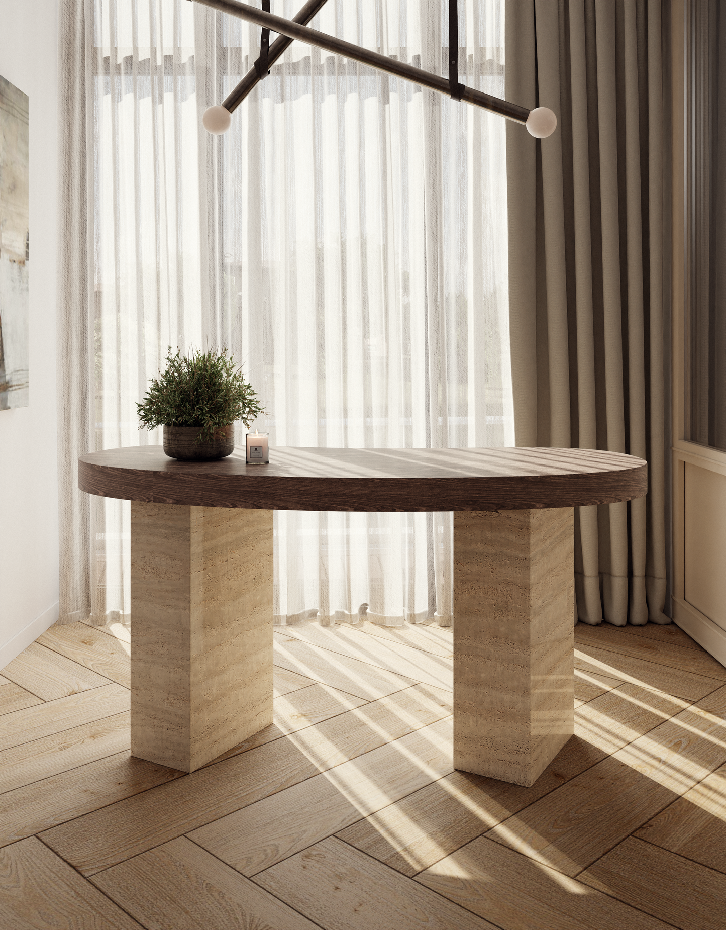 Classic Travertino - Dark Walnut