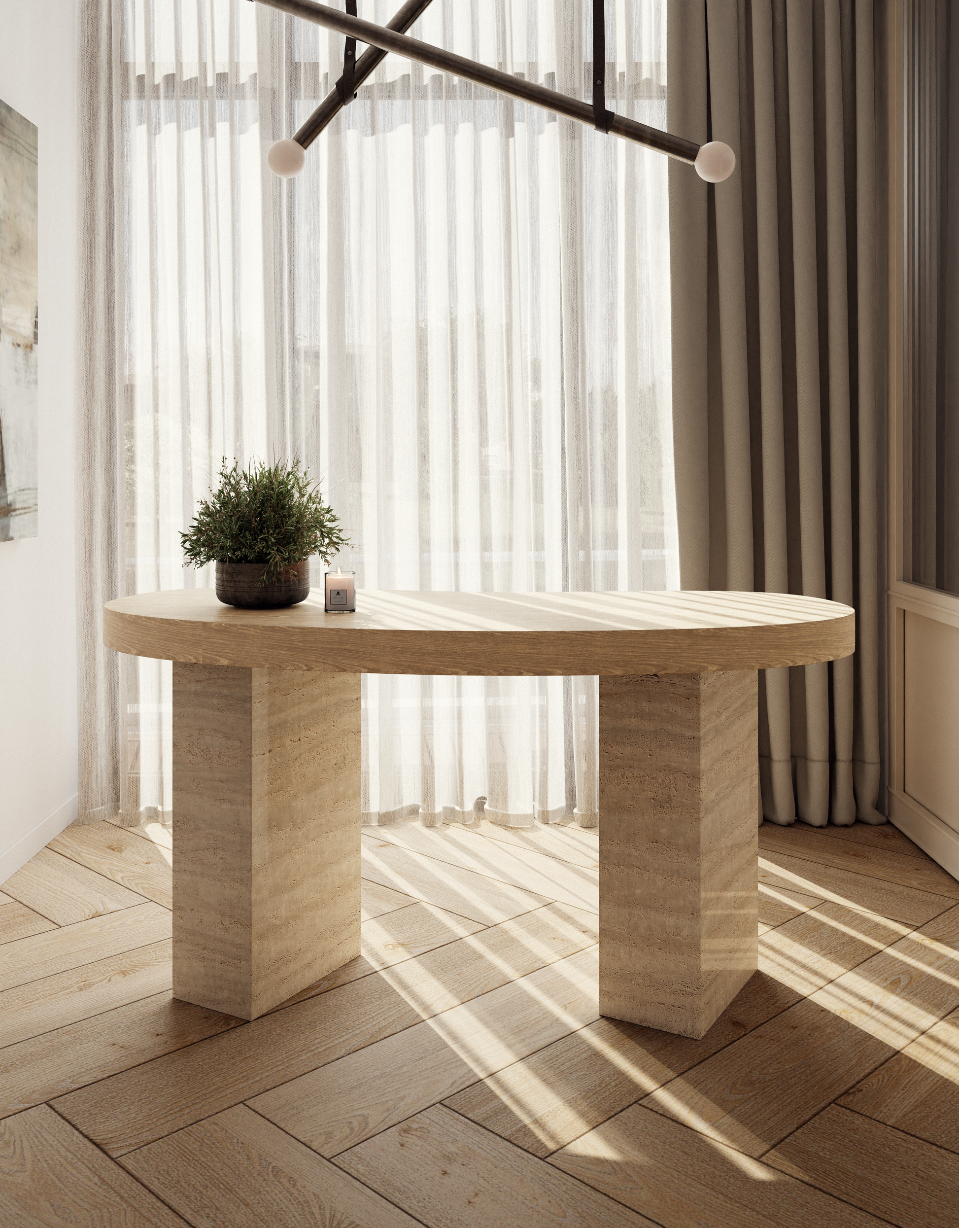 Classic Travertino - Natural Golden Oak