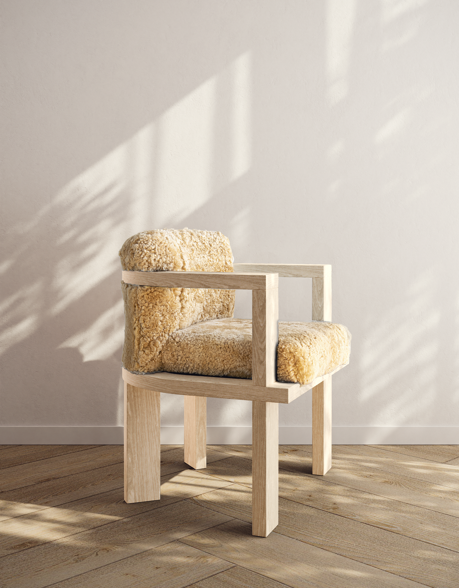 Bleached Oak - Camel Sherpa