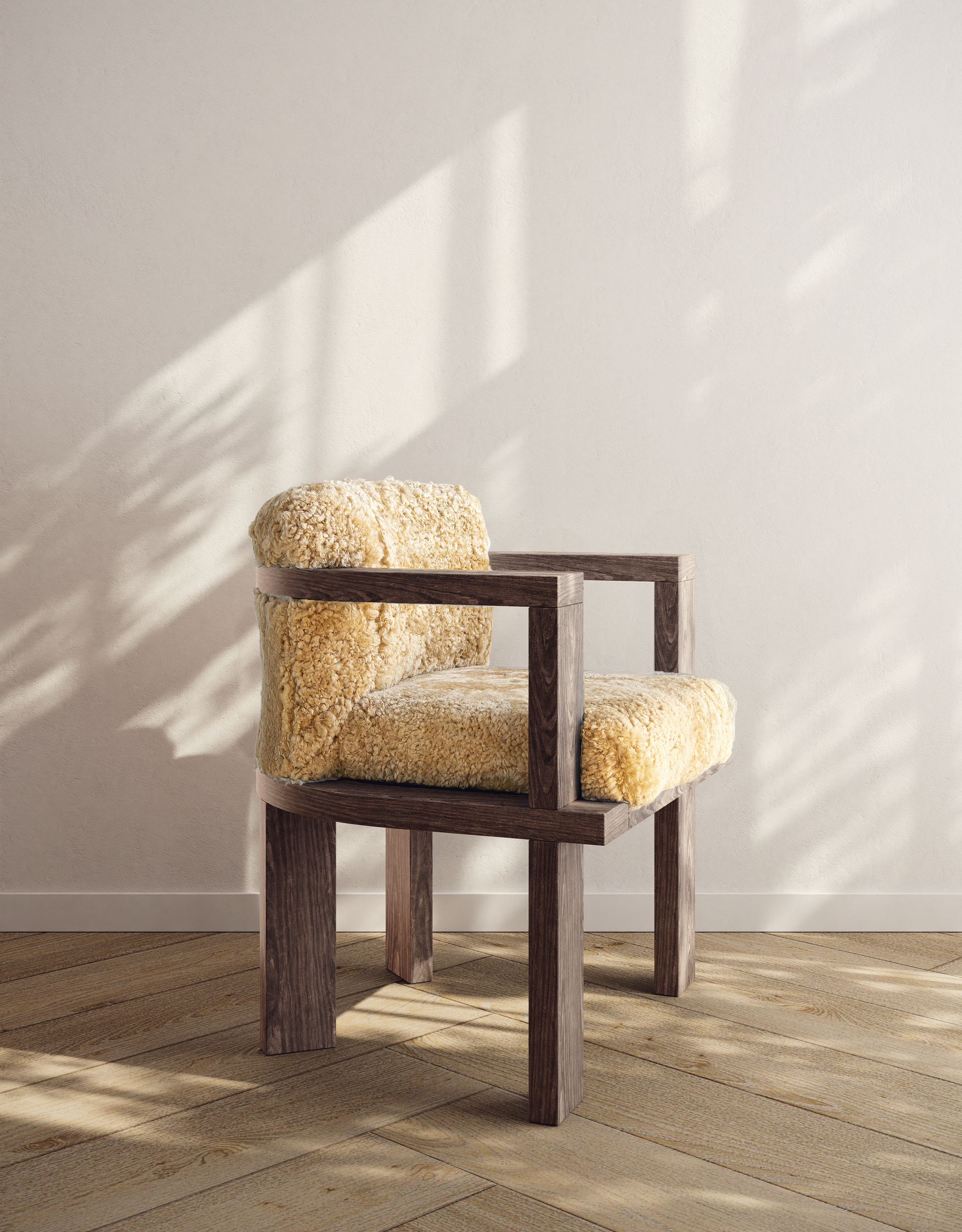 Dark Walnut - Camel Sherpa